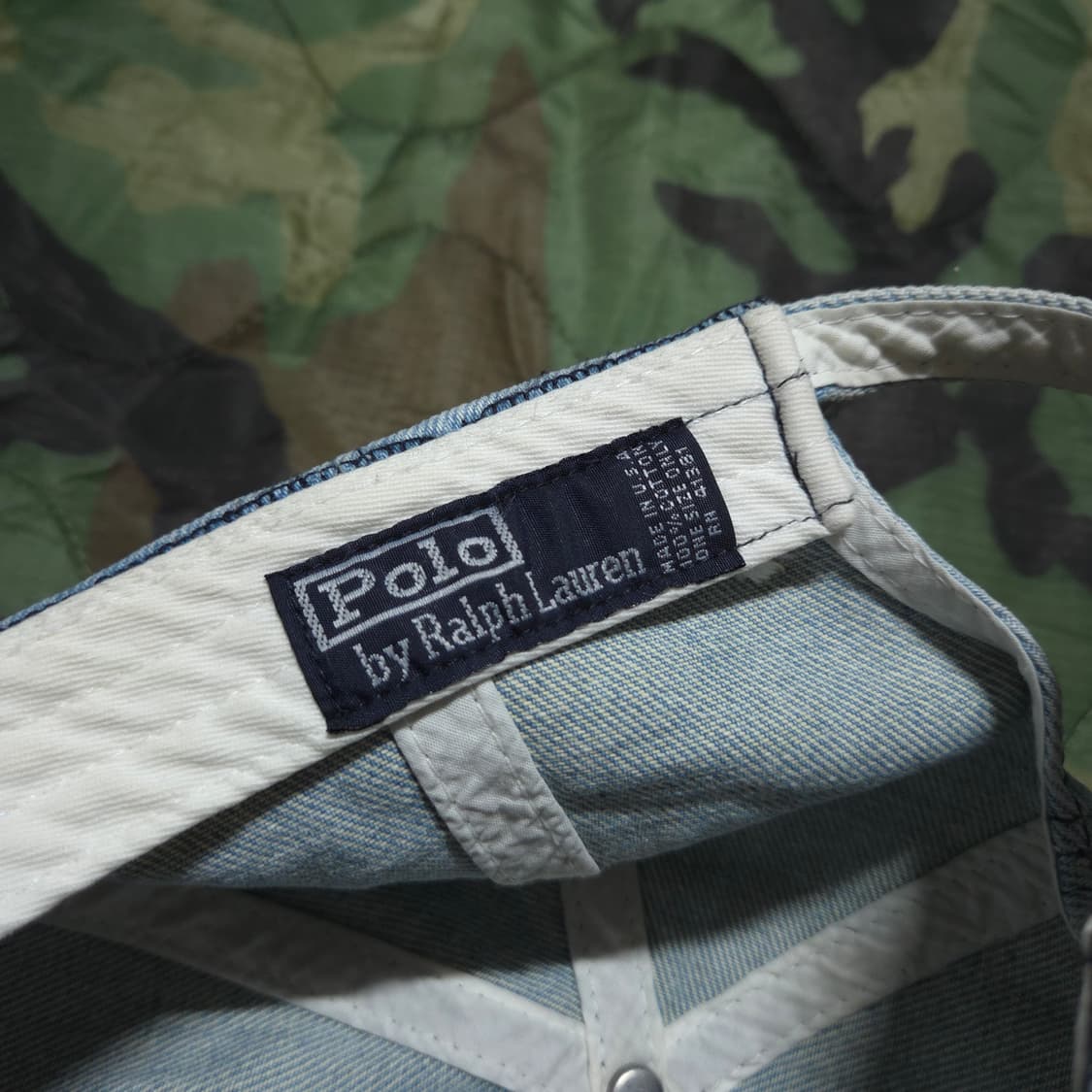 90s Polo Sport Denim Cap 빈티지 폴로스포츠 데님 볼캡 상품이미지4