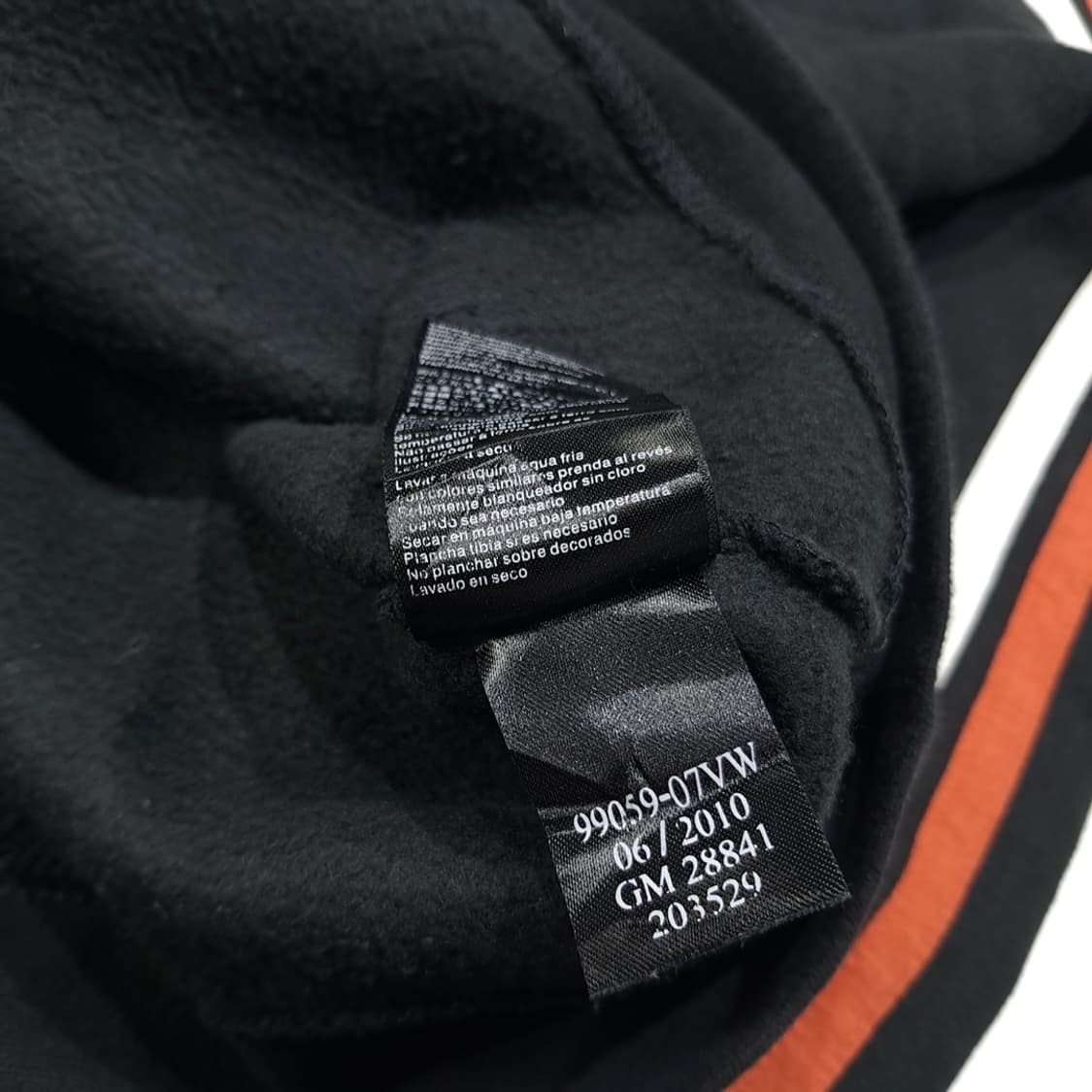 CL343 L 할리데이비슨 코튼 레이싱 자수 블랙 후드집업 상품이미지6