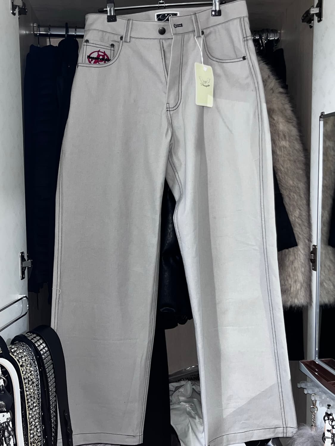 <새상품>플노팔 888데빌 스티치 팬츠 상품이미지3