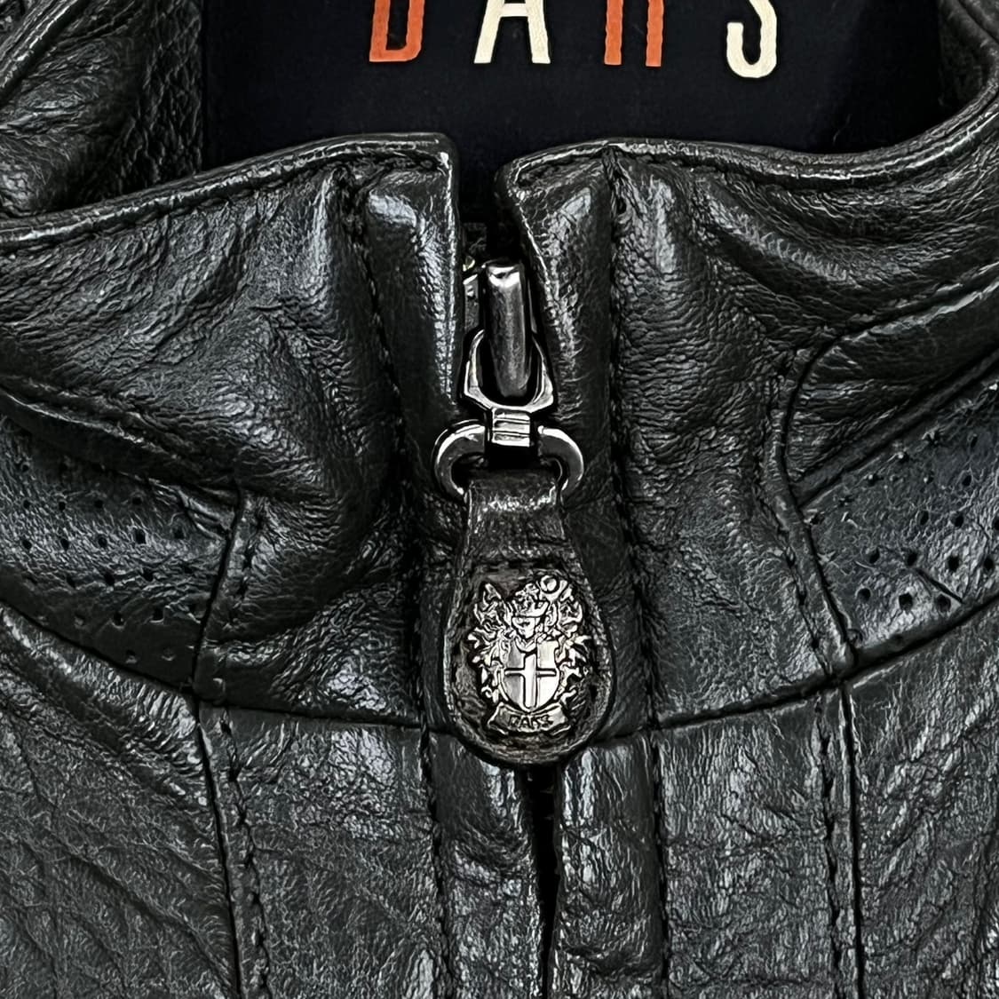 [정품/110] 닥스 블랙 레더 자켓 b17 상품이미지7