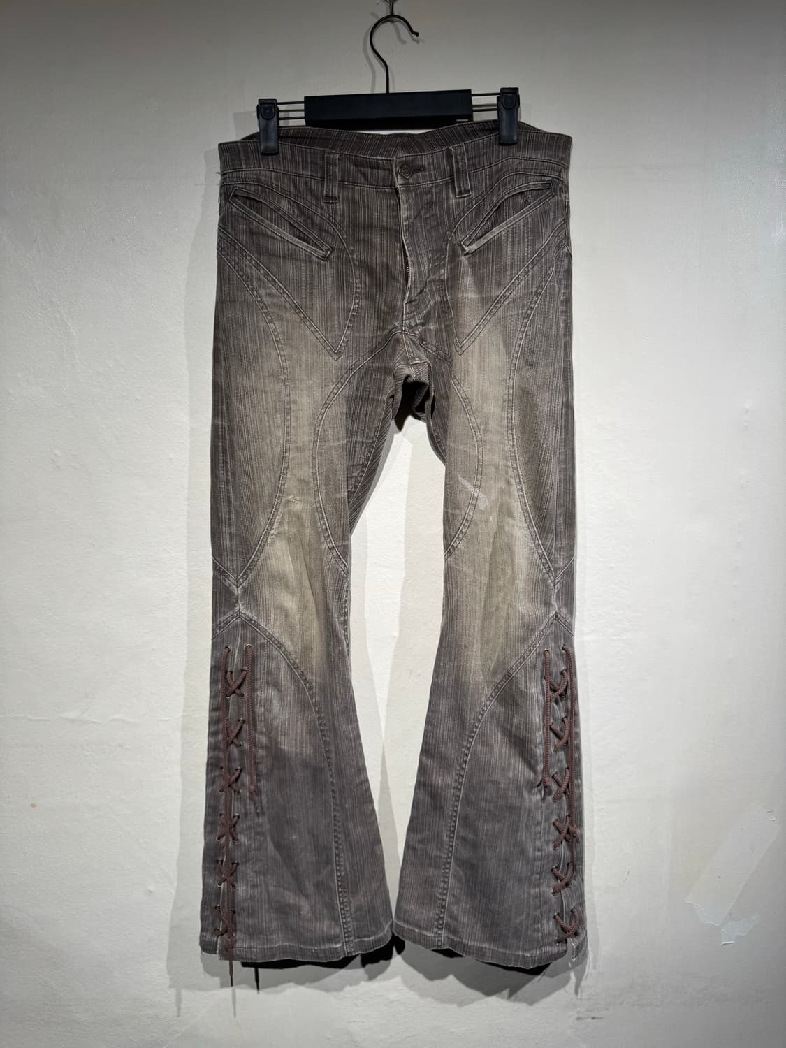 Tornado Mart Lace-up Detail Bootcut Pant 상품이미지1