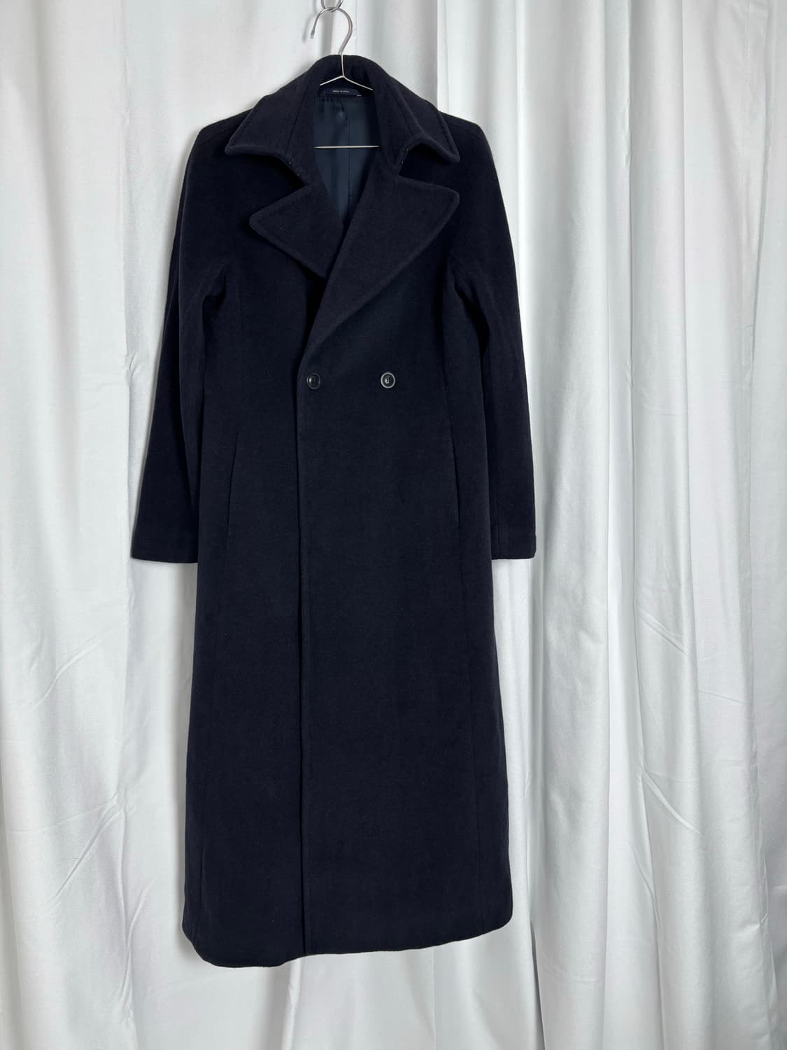 ALPACA NAVY MAXI COAT 상품이미지1