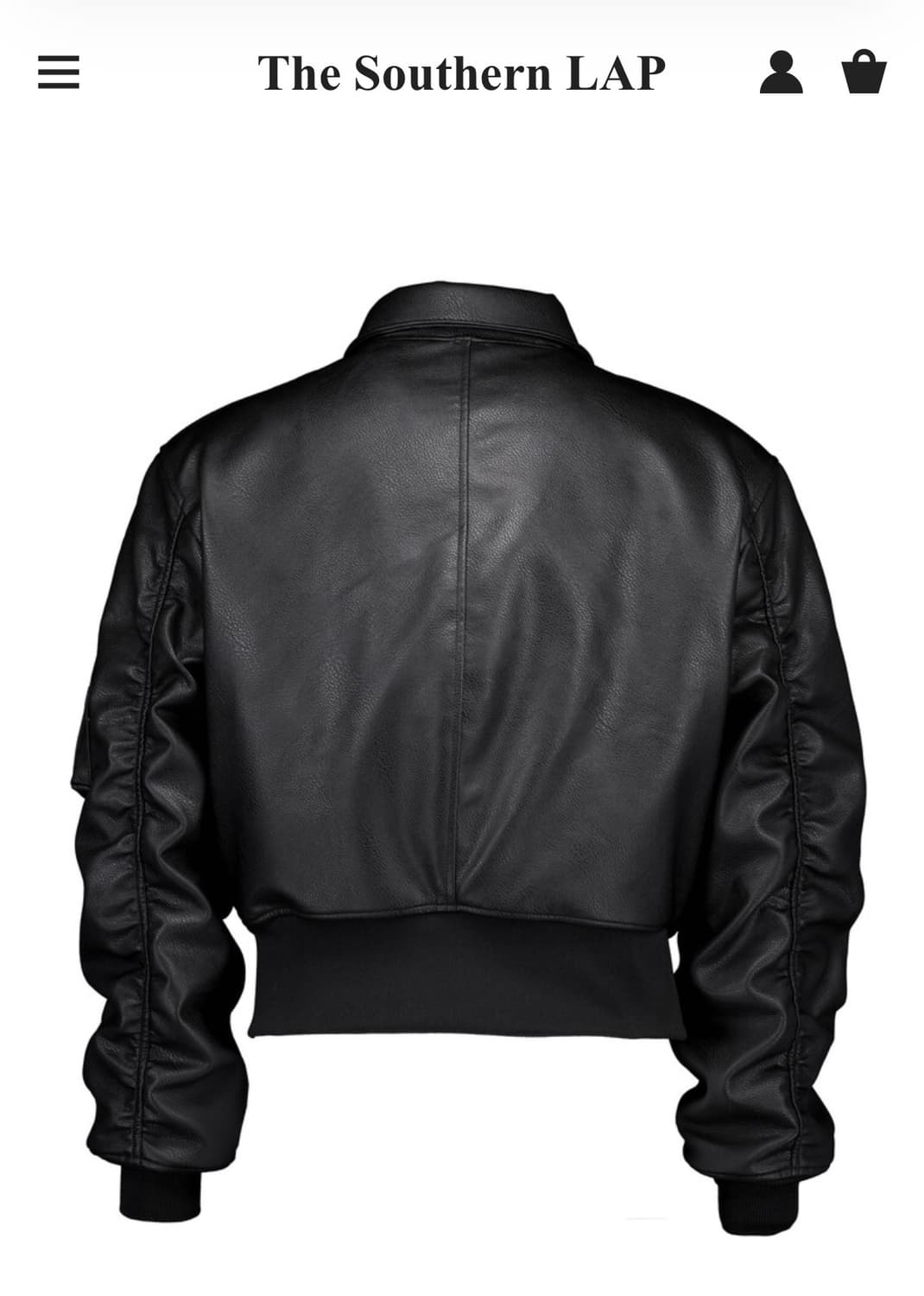 포그서비스x더써든랩 레더 봄버 논워싱 L 상품이미지3