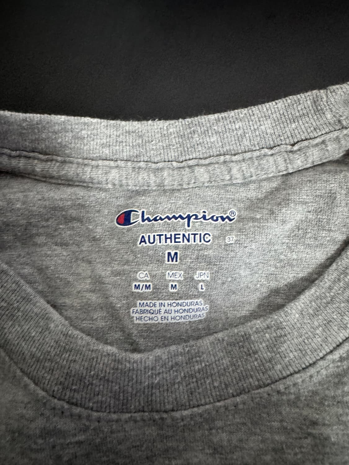 국내라벨!! 챔피온 그레이 로고 반팔 티셔츠 M 상품이미지3