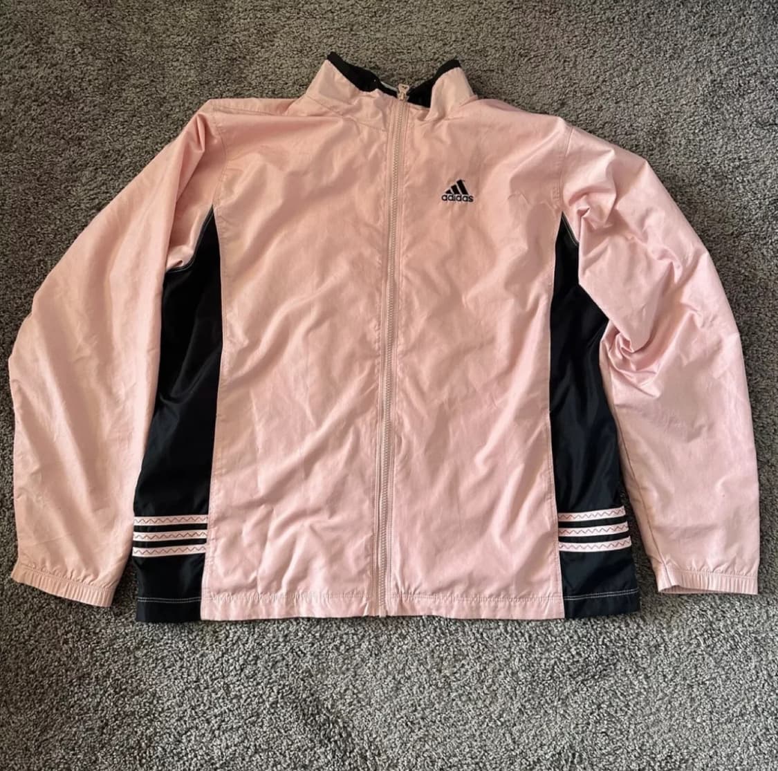 아디다스 대대장 바람막이 핑크 블랙 상품이미지1