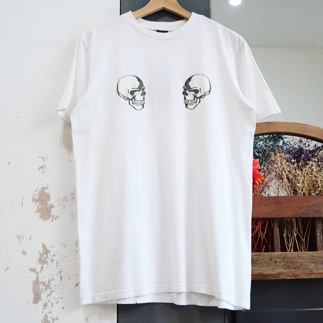 넘버나인 더블스컬 하프티셔츠 상품이미지1