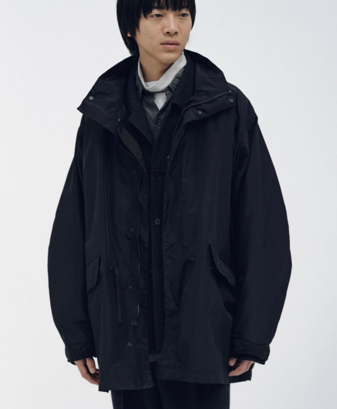 캡틴선샤인 실크 밀코트 25fw 블랙 3사이즈 새상품 판매합니다. 상품이미지2