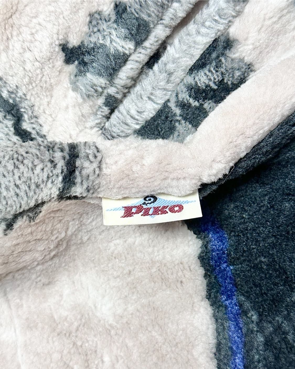 피코 패턴 플리스 후드집업 상품이미지4