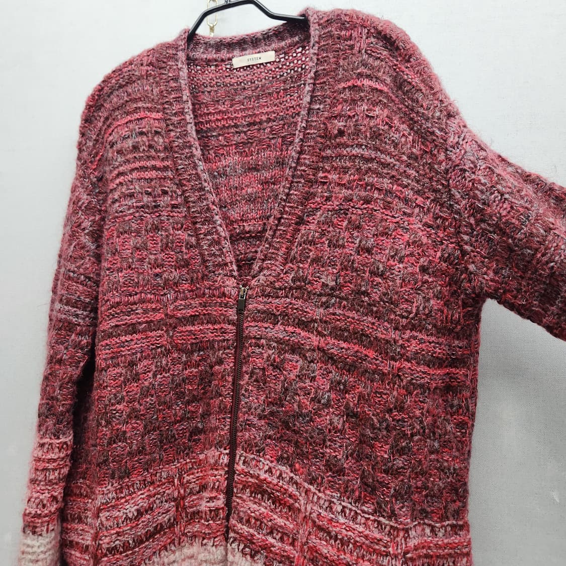 한섬 시스템 니트 집업 가디건 F(L~XL) 상품이미지3