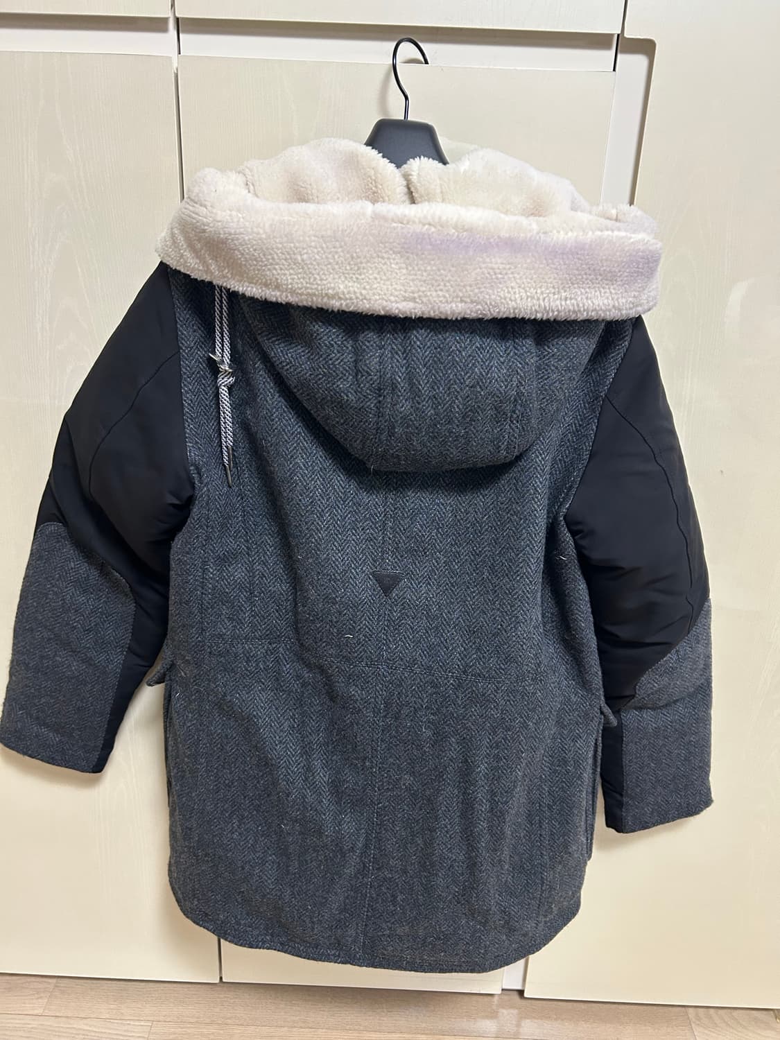 엠비오 덕다운 울 헤링본 트위드 패딩 상품이미지2