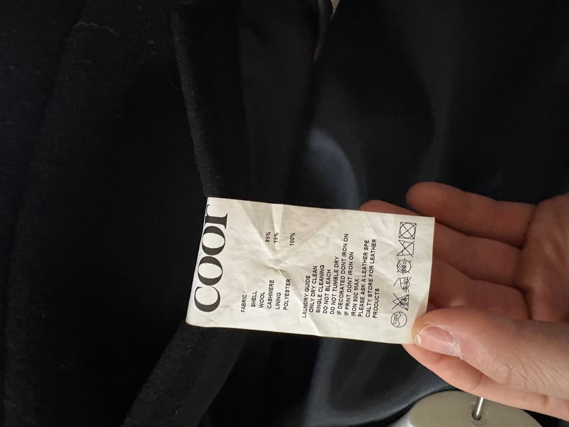 쿠어 COOR 벨란디 캐시미어 블렌드 하프코트 블랙 | 24년 12월 구 상품이미지2