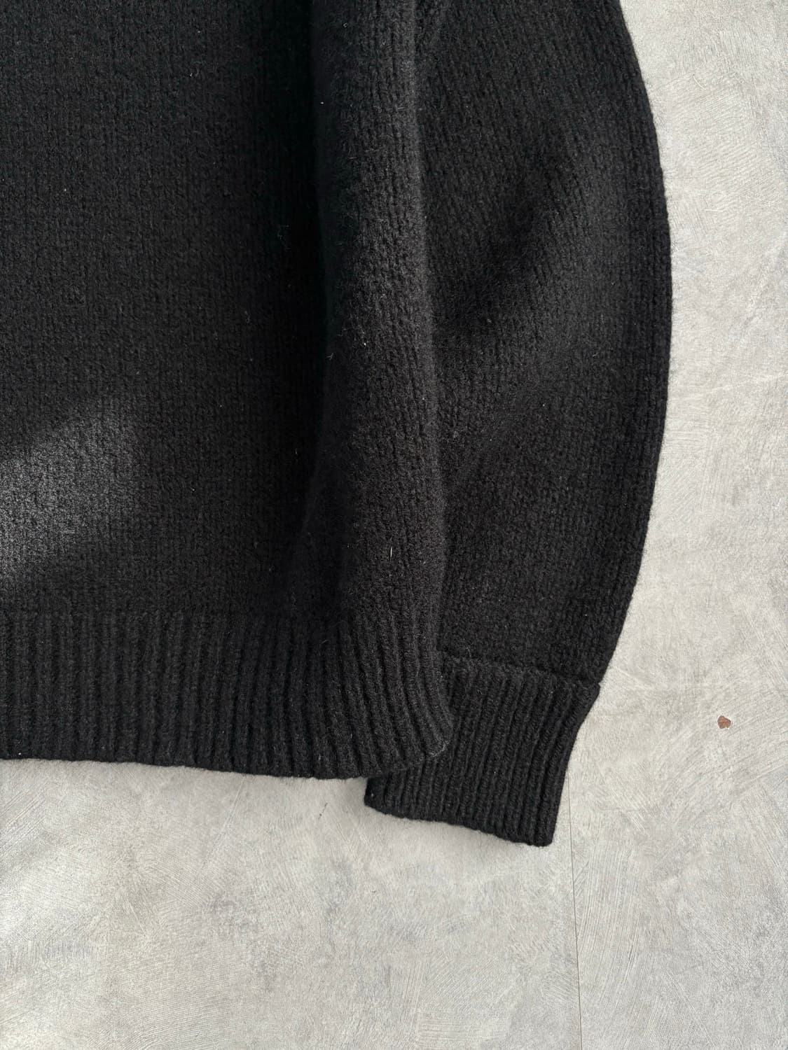 폴로 스포츠 헤비 울 블랙 버튼 하프 집업 상품이미지2