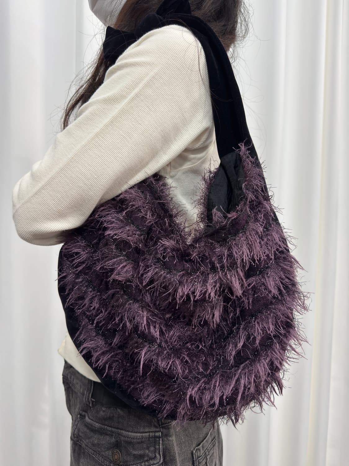fur velvet bag 상품이미지5
