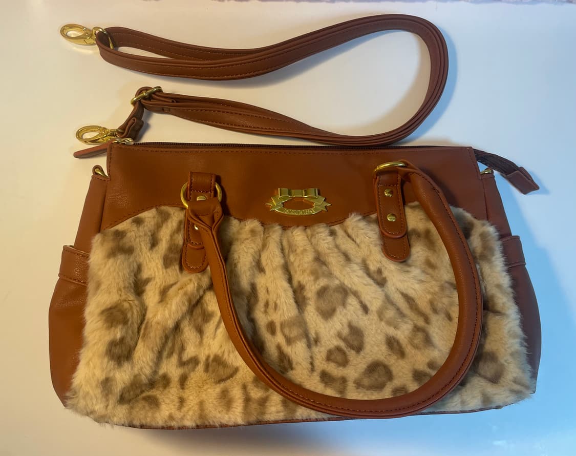 리즈리사 고전 레오파드 라떼갸루 달천 모리걸 양산형 가방 핀터 상품이미지1