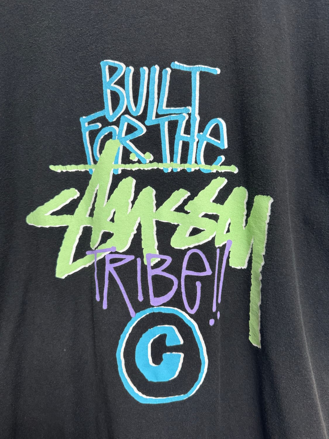 00s 스투시 빌트 포 더 트라이브 그래픽 반팔 티셔츠 상품이미지2