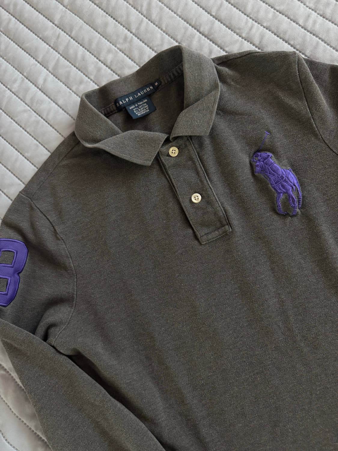 폴로 랄프로렌  퍼플 빅포니 카라티 상품이미지2