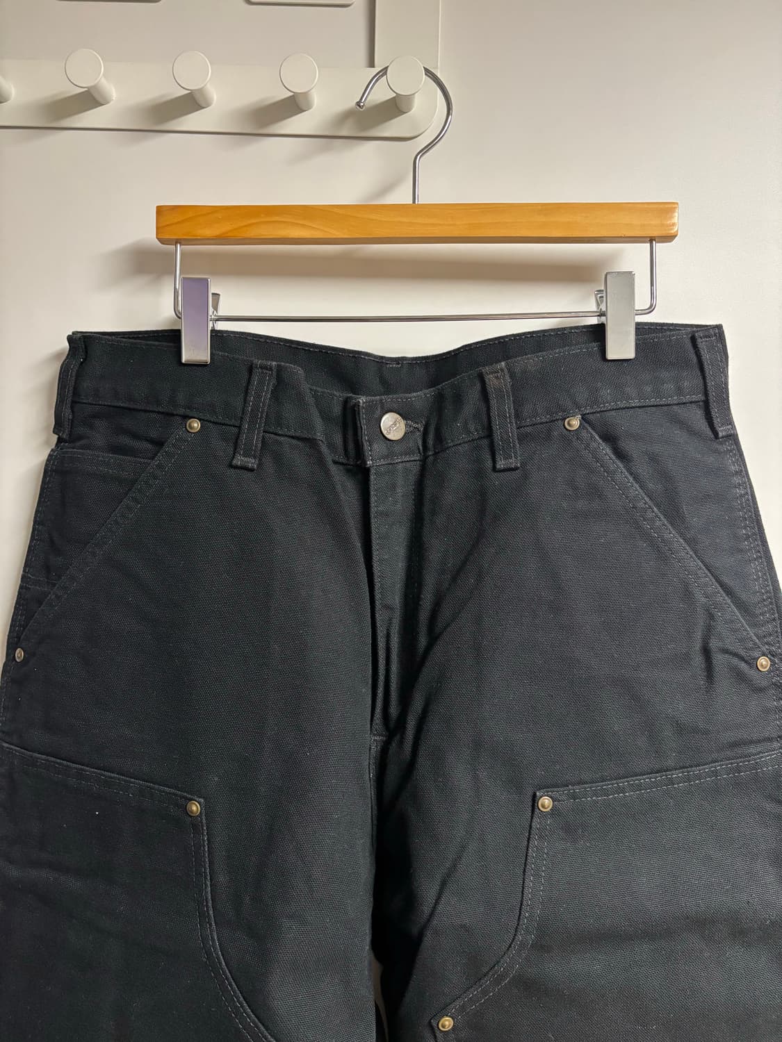 [31X32] 칼하트 더블니 워크팬츠 블랙 상품이미지5