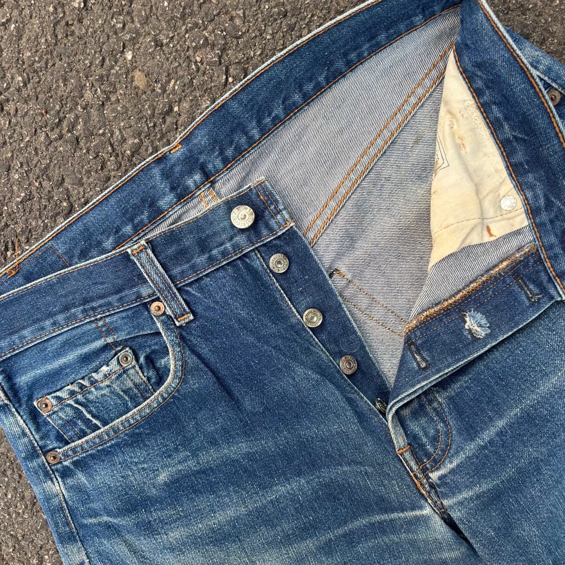 90년대 미국 리바이스 501 빅e 셀비지 상품이미지6