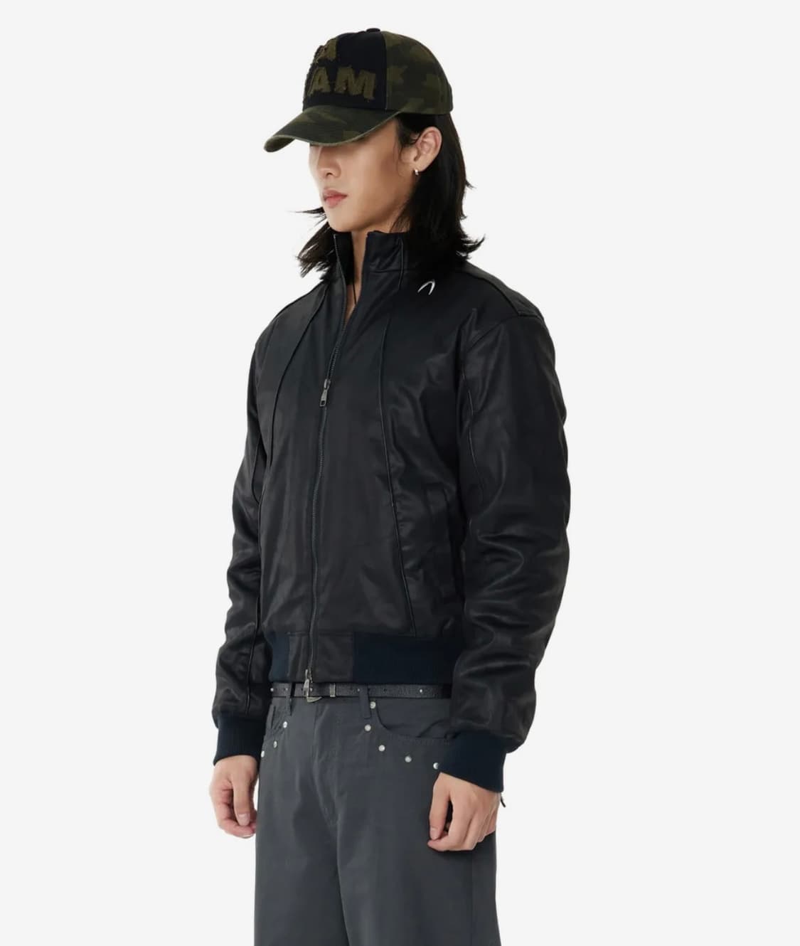 아캄 레더자켓 블랙 사이즈2 상품이미지4