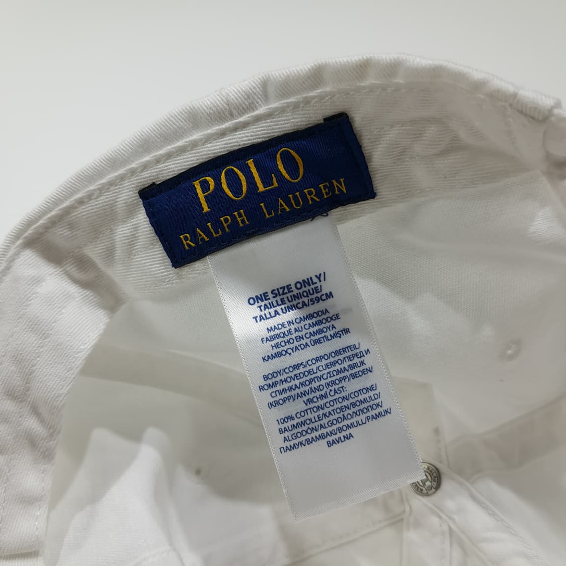 CL425 폴로 로얄블루 포니 화이트 볼캡 모자 상품이미지8