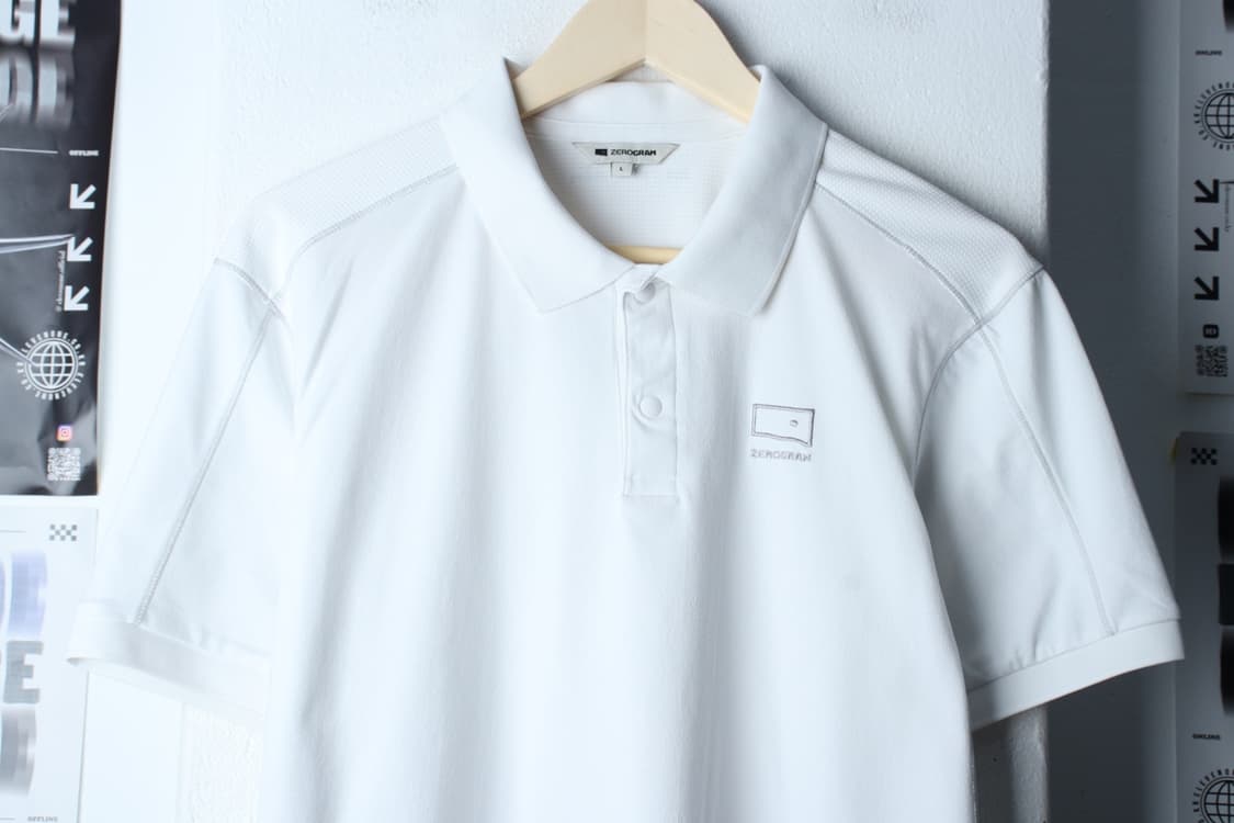 (L-XL) 제로그램 반팔 카라 티셔츠 기능성 스티치 화이트-7B91 상품이미지3