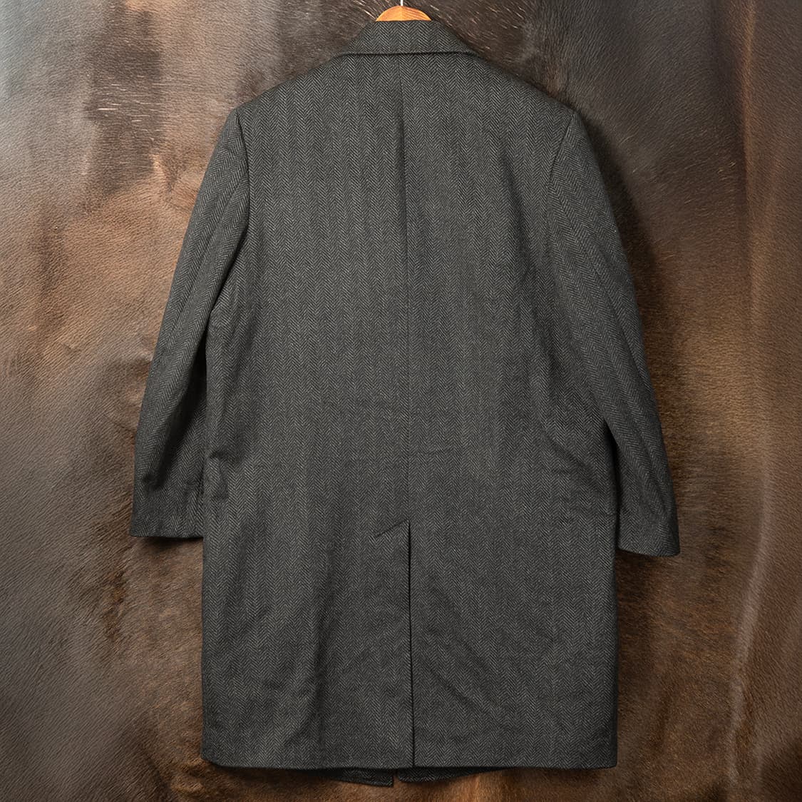[100] 00s 런던포그 100% 캐시미어 헤링본 발마칸 코트  상품이미지5