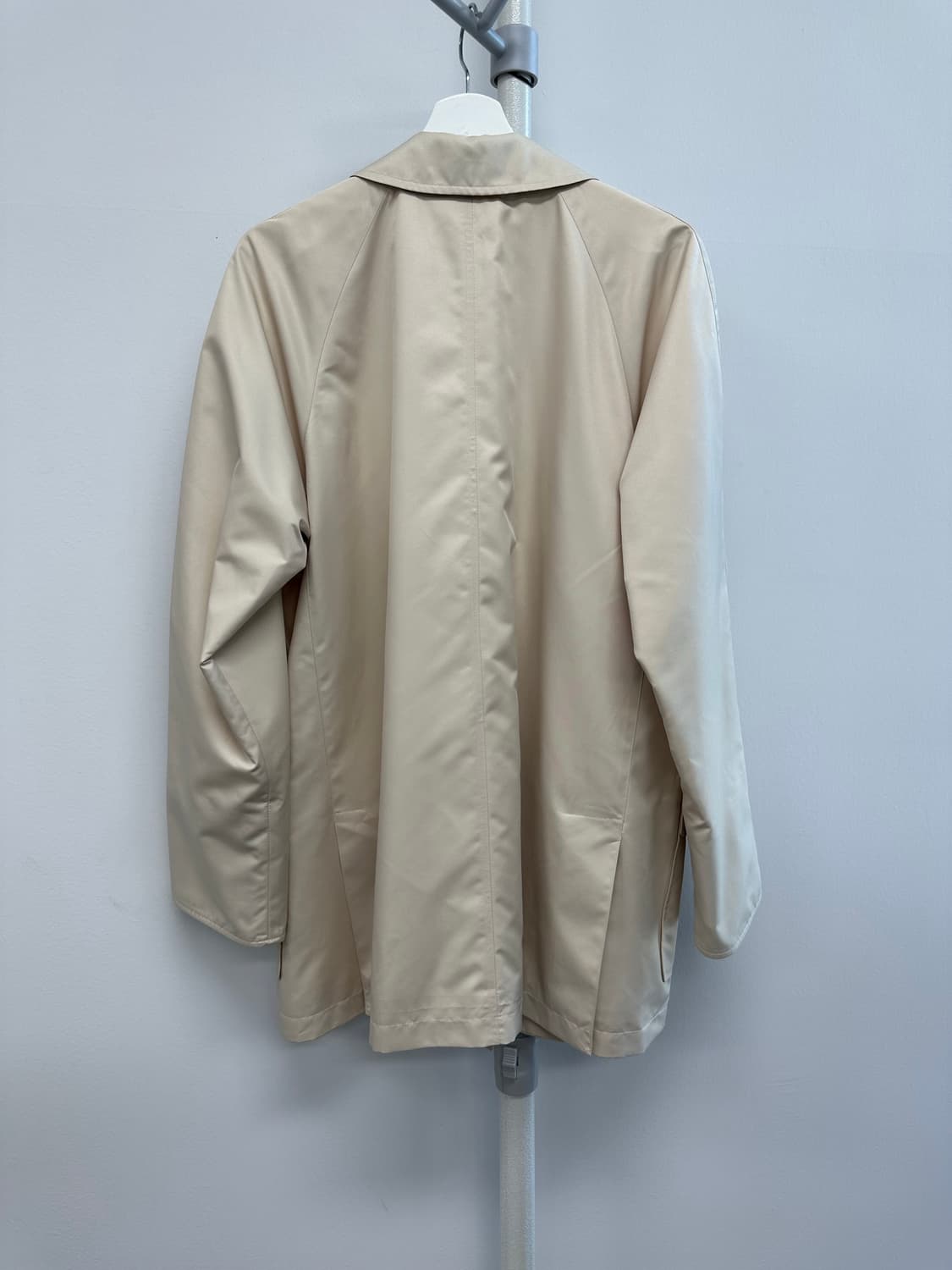 버버리 영국판 정품 체크 디테일 맥코트 드라이완 상품이미지6