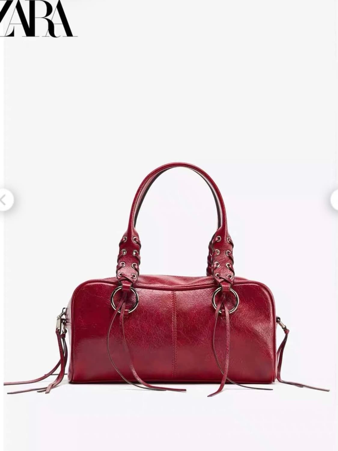 자라 zara 볼링백 레드 상품이미지1