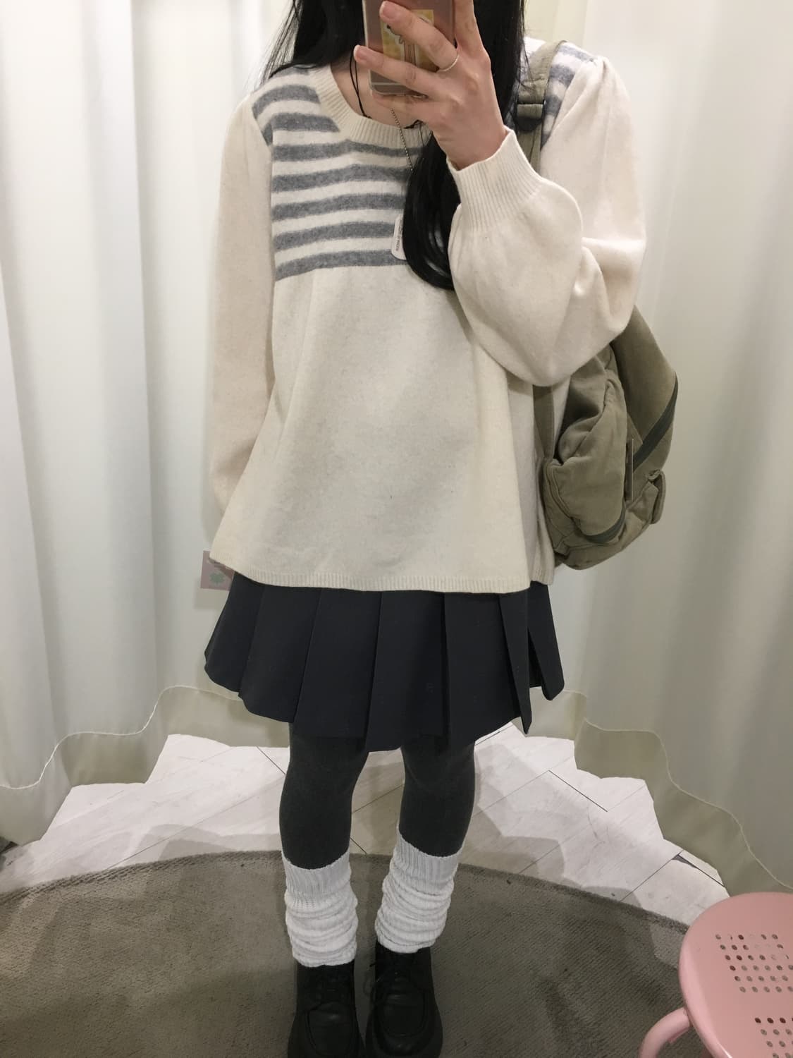 fluffy stripe knit 상품이미지2