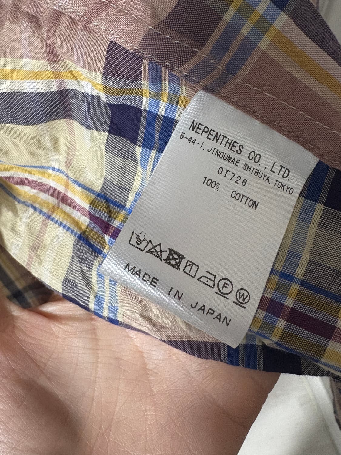 AiE 네펜데스 체크 페인터 셔츠 xs 새상품 상품이미지5