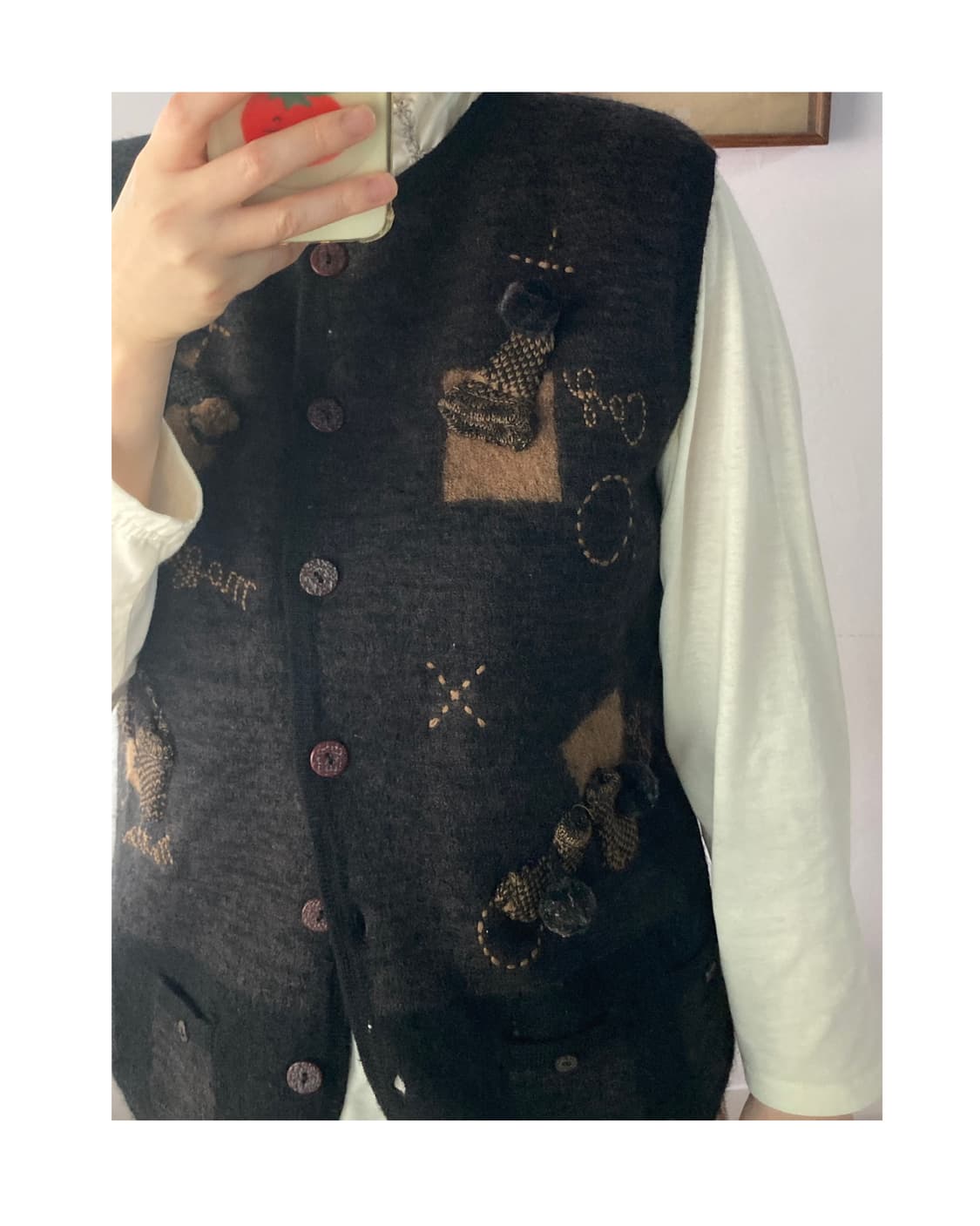 크리스마스 울 조끼 베스트 상품이미지1