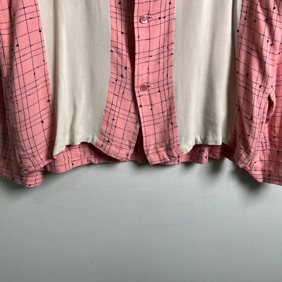 dry bones 드라이 본즈 핑크 체크 셔츠 S 상품이미지6