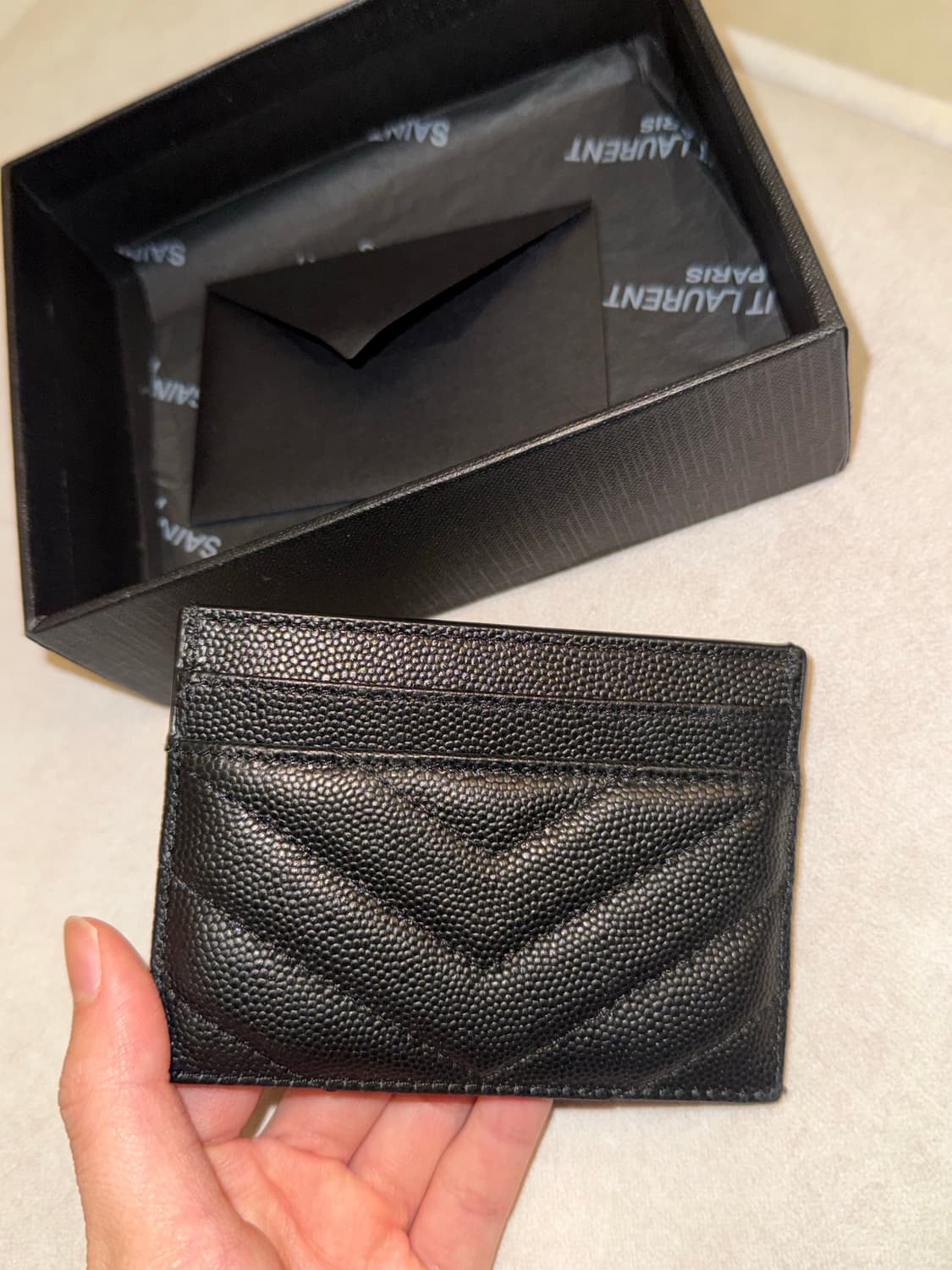 생로랑 반지갑 마틀라세 블랙 정품 새상품 상품이미지3