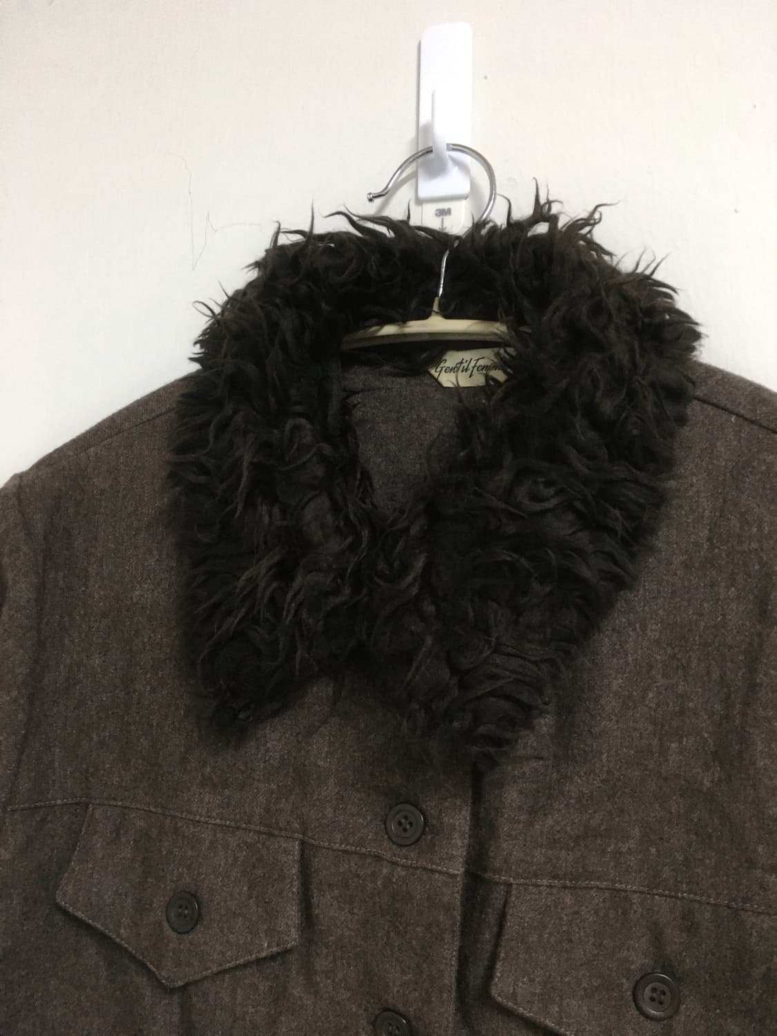 브라운 퍼 울자켓 상품이미지2