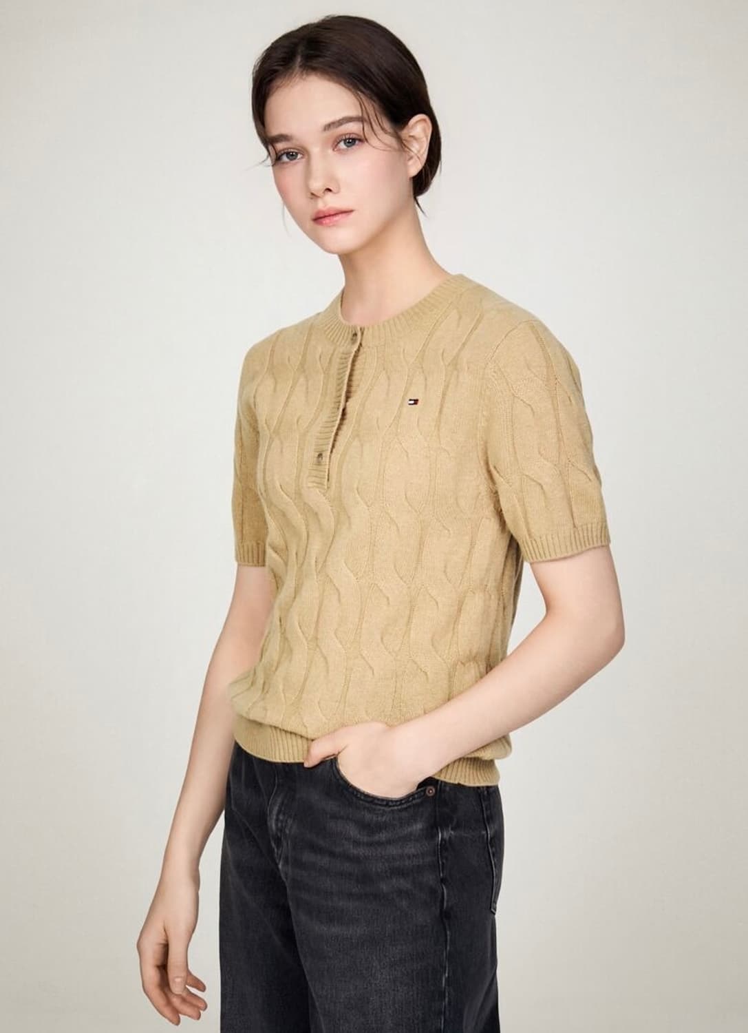 타미힐피거 반팔 니트 한섬 상품이미지3