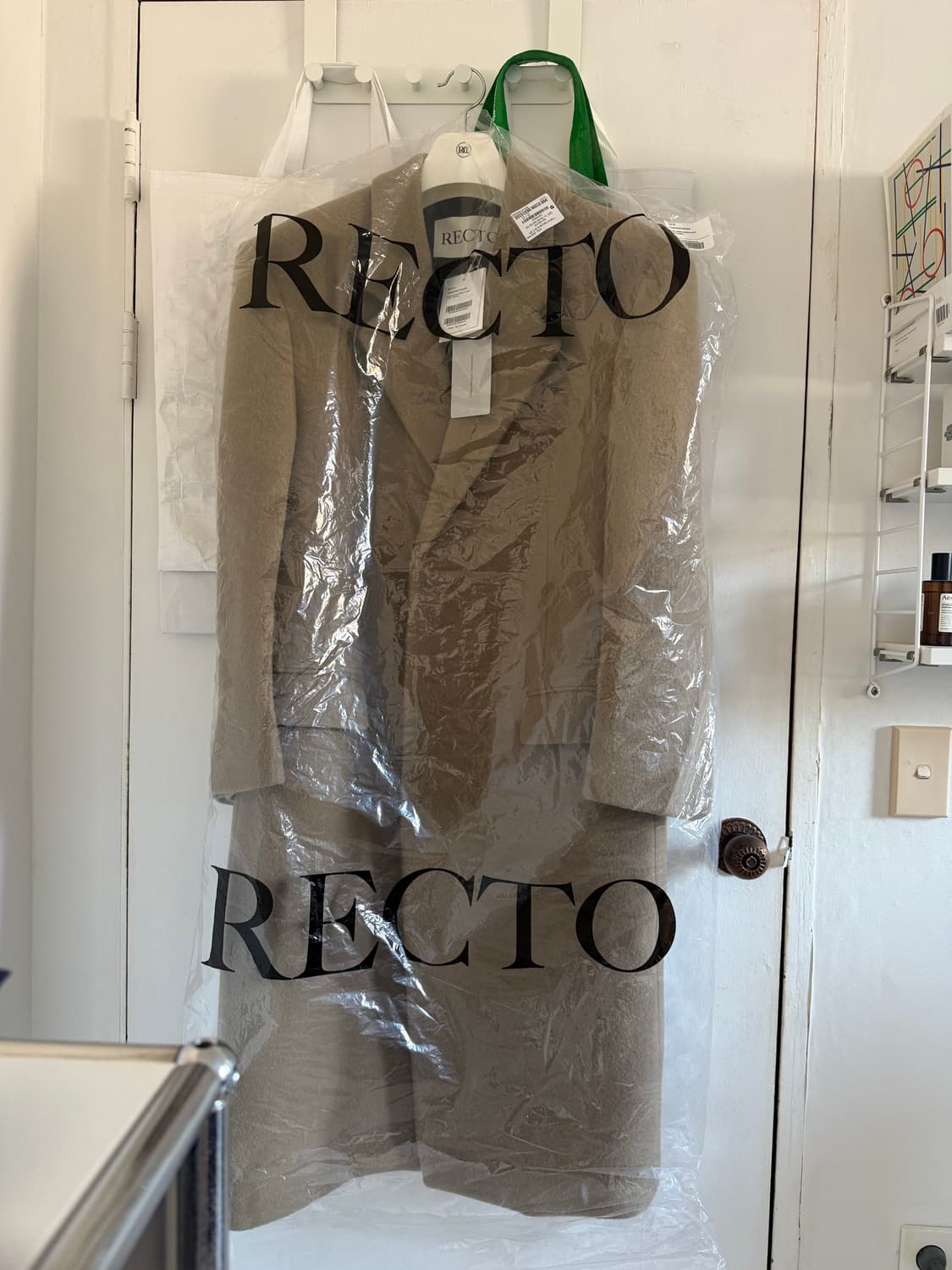 [새상품]렉토 25FW 헤어리 울 싱글코트 L 상품이미지1