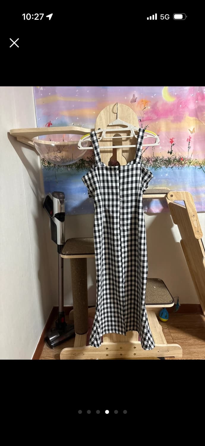 체크 머메이드원피스 상품이미지4