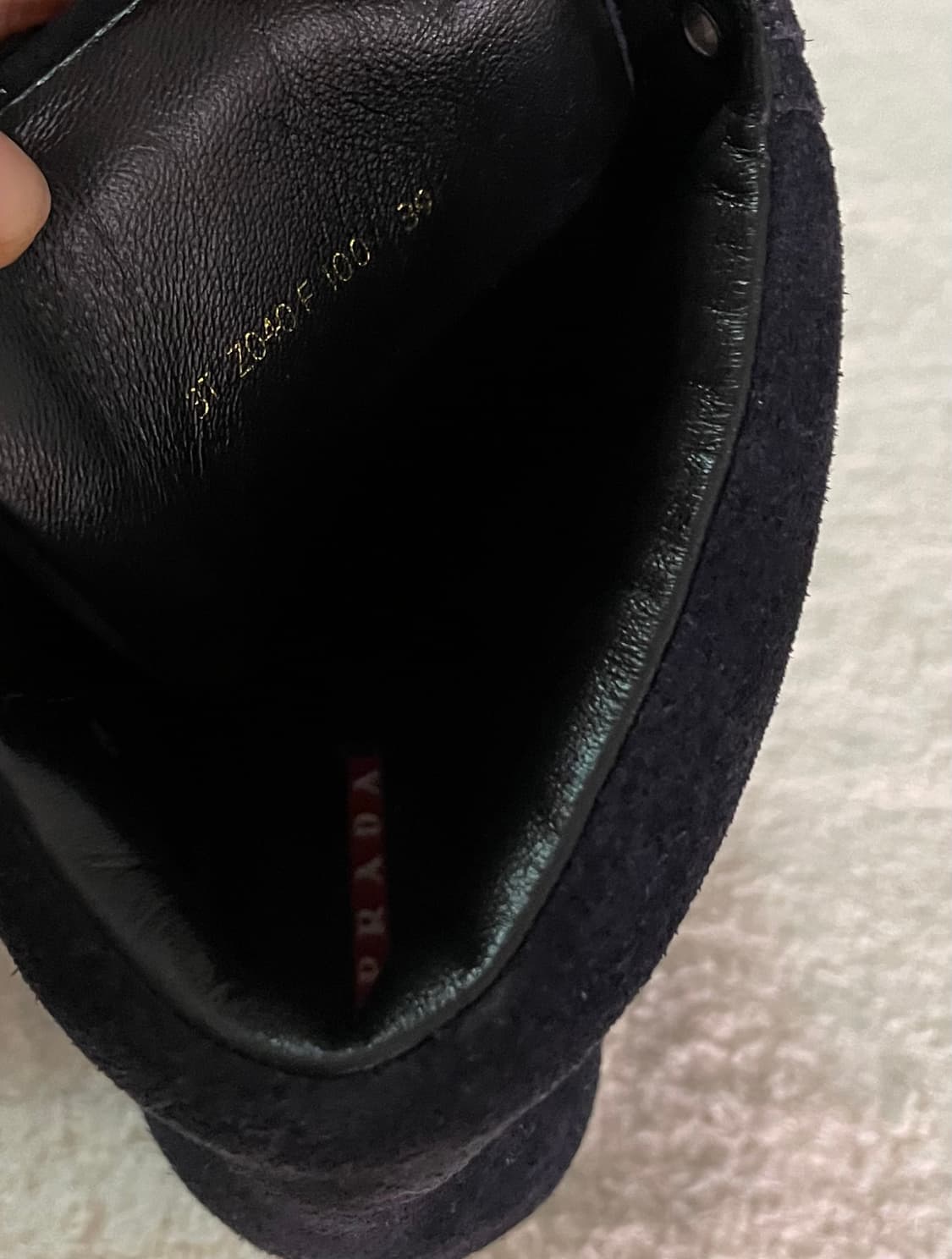 프라다 스웨이드 하이탑 상품이미지6