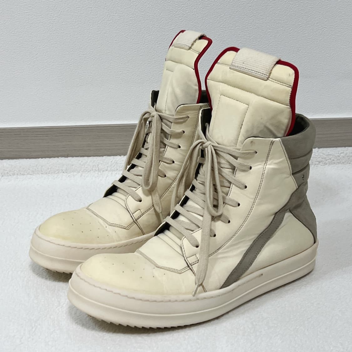 릭오웬스 19FW 지오바스켓 Off-White 밀크 펄 상품이미지1