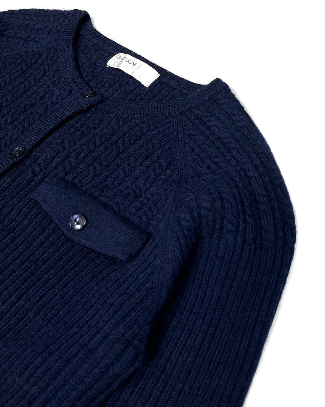 vintage 네이비 케이블 니트 가디건  상품이미지7