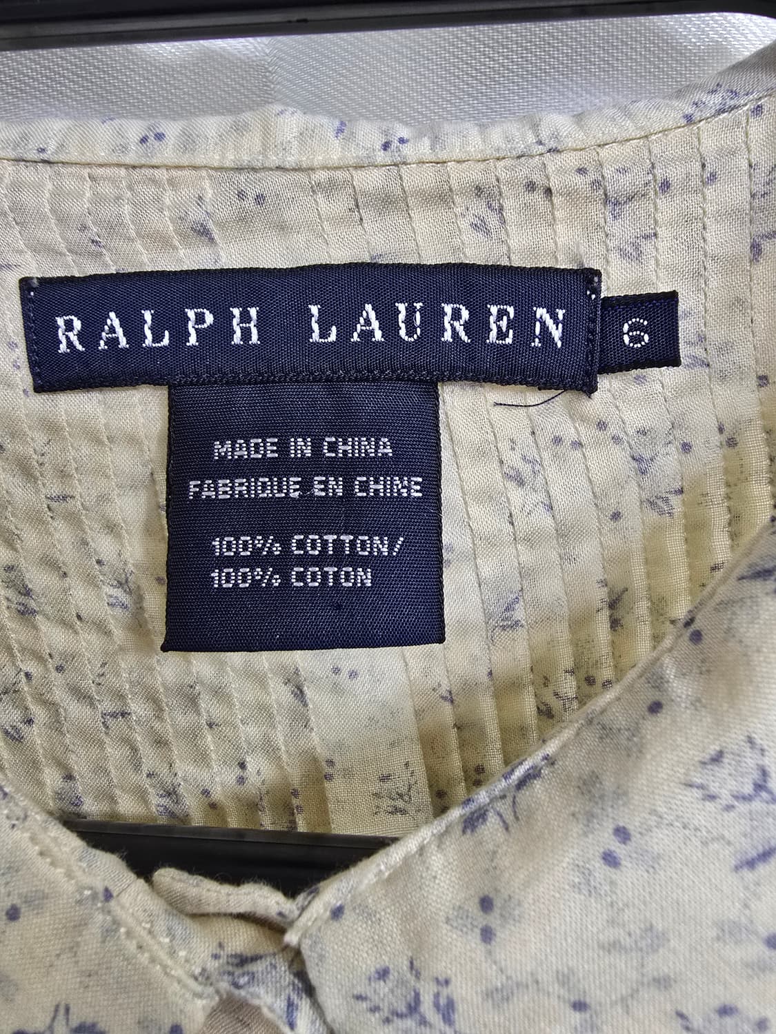 랄프로렌 플라워 프린트 블라우스 (1519) 상품이미지3