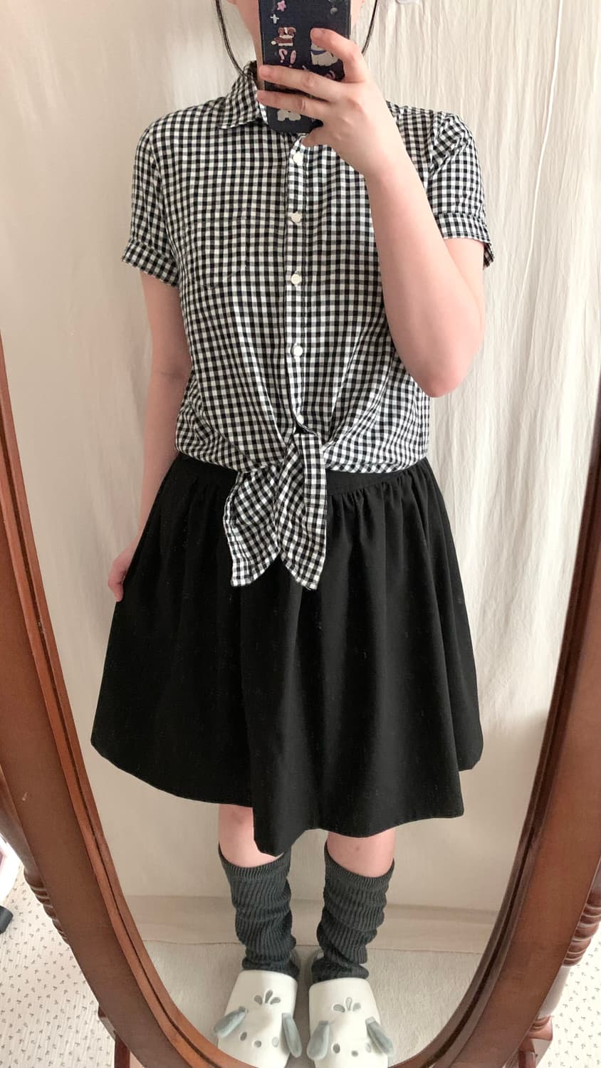 As know As 체크 타이 셔츠 상품이미지4