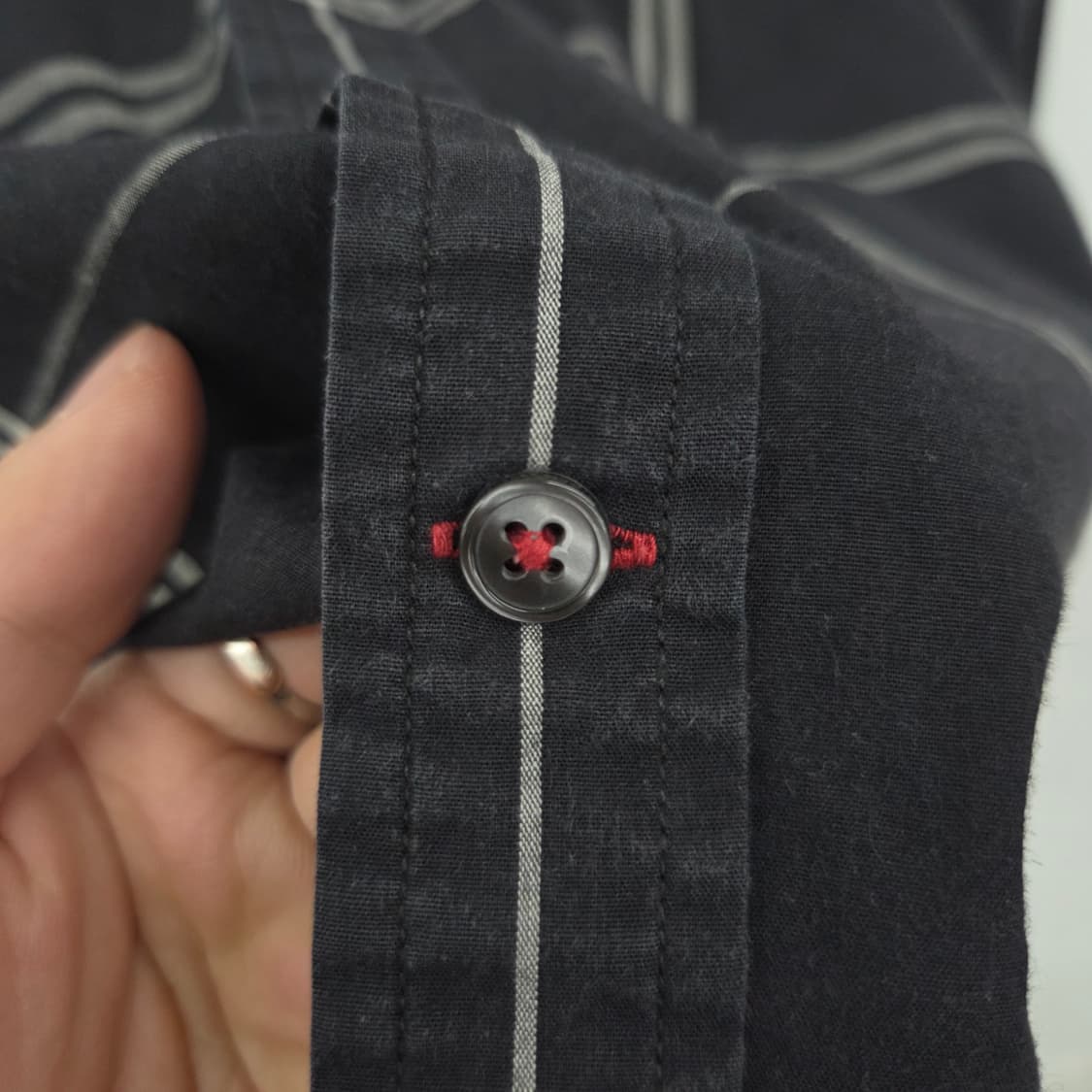 타미힐피거 블랙 체크 셔츠 남방 남L 상품이미지5