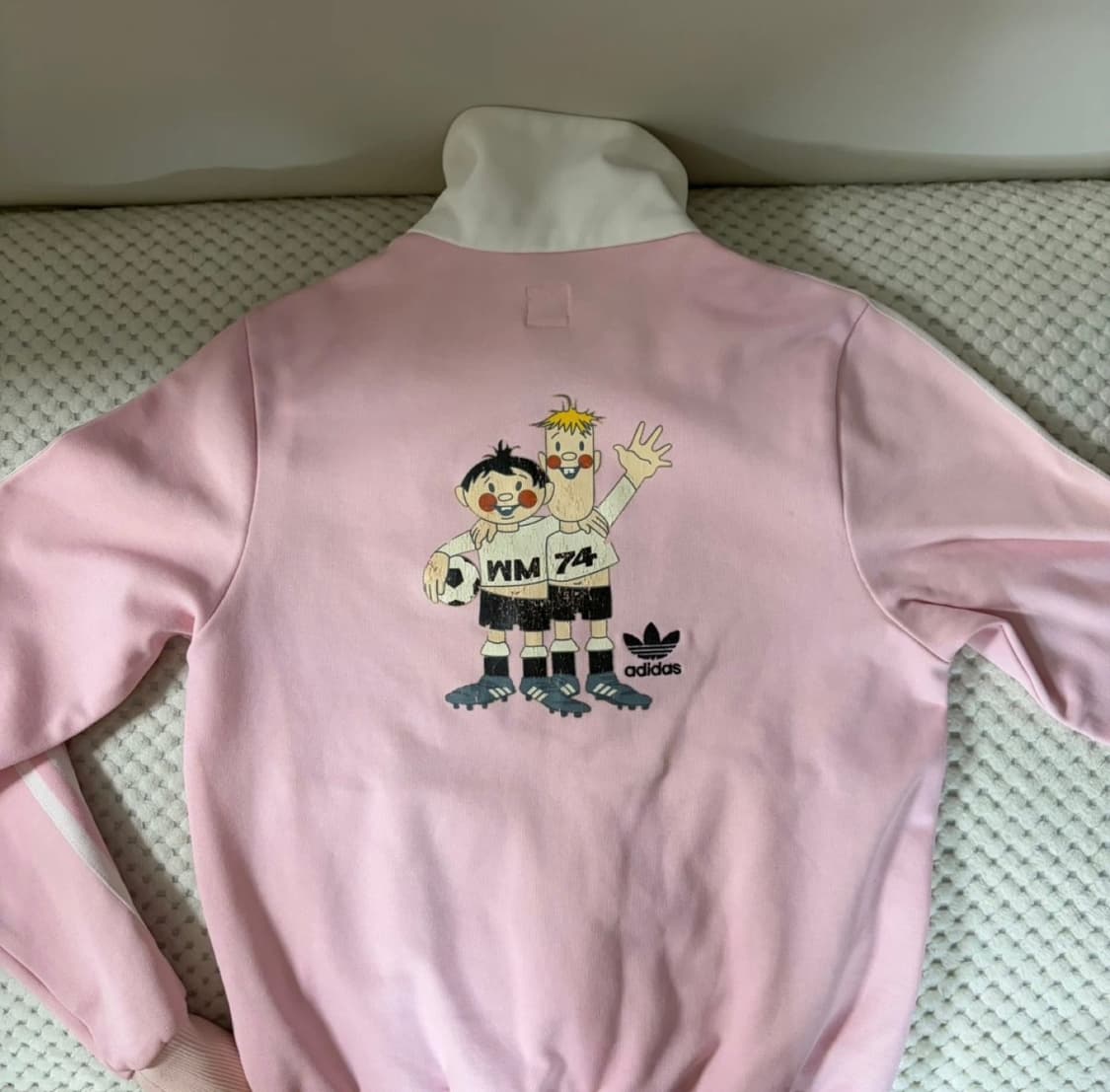 아디다스 대대장급 딸기우유 핑크 트랙탑 85 상품이미지4