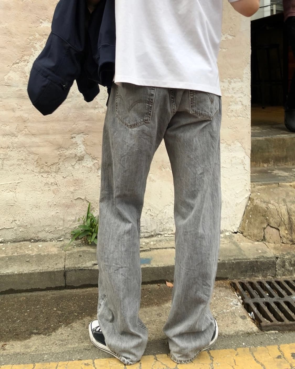 리바이스 정품 501 흑청 스트레이트 데님팬츠 상품이미지2