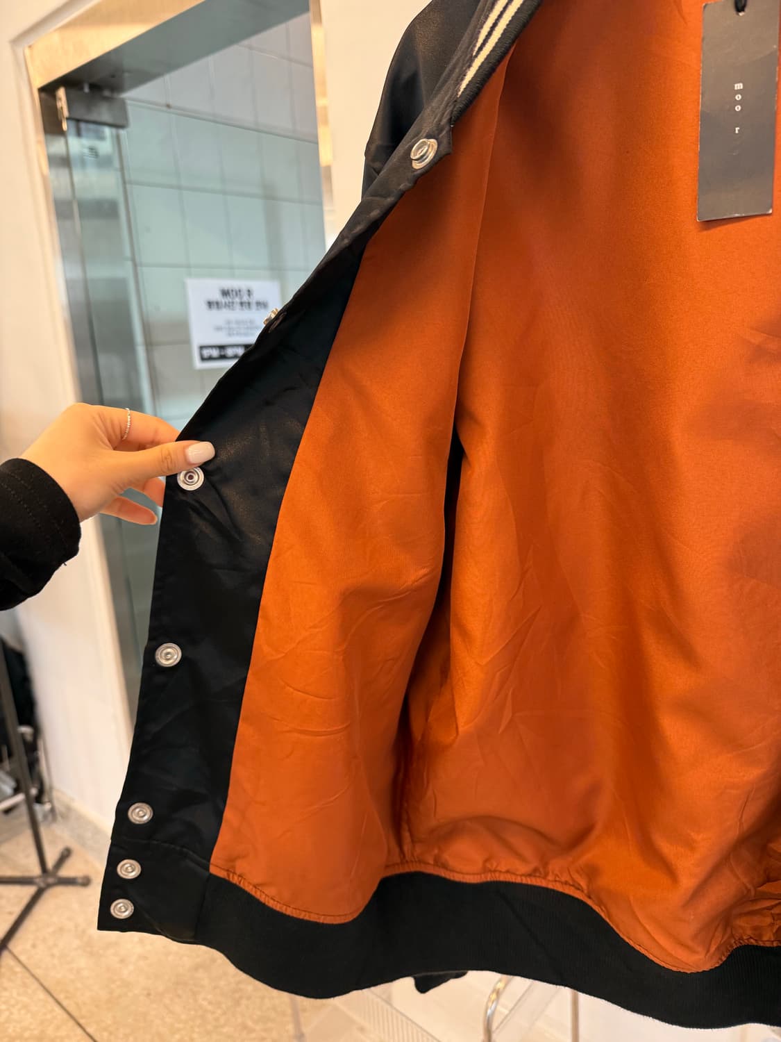 Whitesville Black Baseball Jacket 상품이미지7