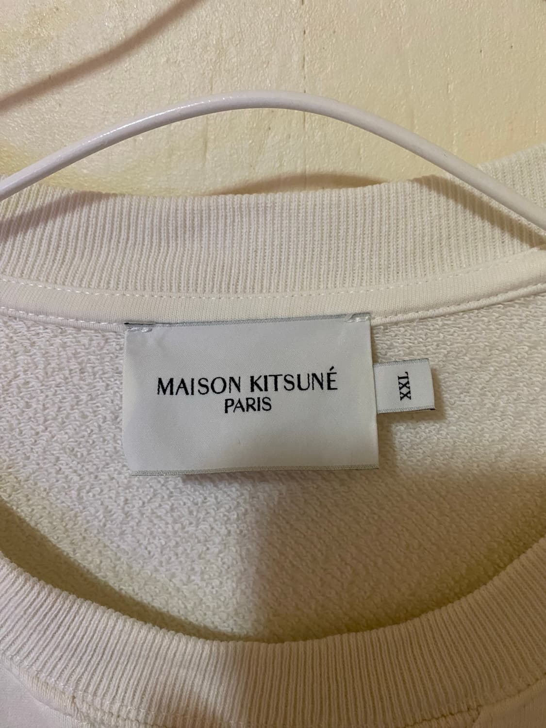 메종 MAISON KITSUNÉ 맨투맨 화이트 상품이미지2