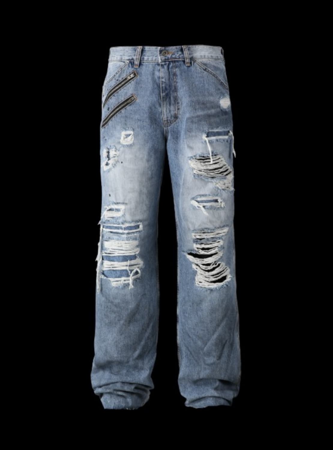 Tornortied  zippered pants(구해요 상품이미지1
