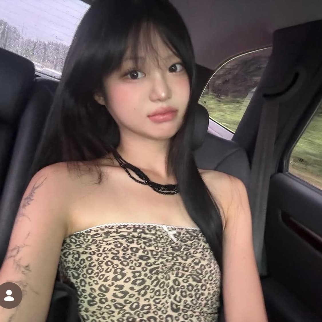 하티 최유라 레오파드 튜브탑 상품이미지1