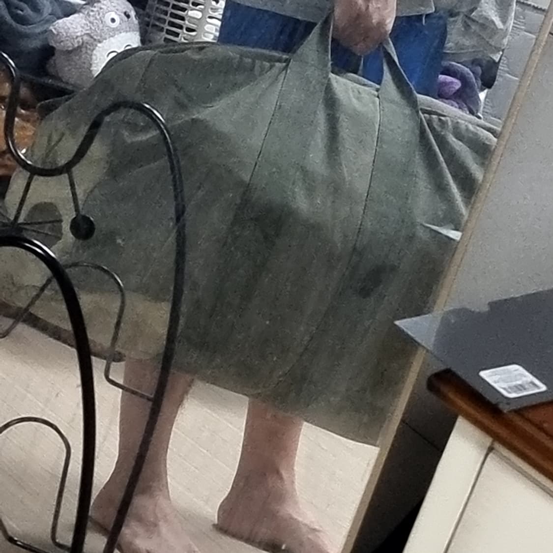 80~90s 밀리터리 미군 오리지널 공군 캔버스 키트백 상품이미지10